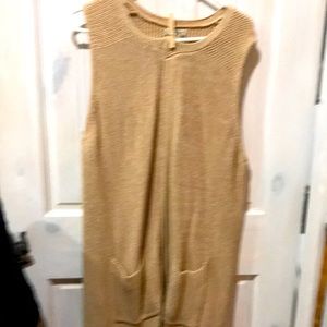 Sleeveless Large Lucky Brand Long Sweater Vest